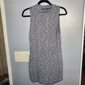 cleo apparel mock neck ribbed dress.